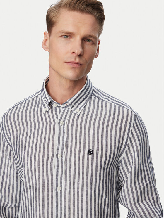 BOSS BOSS Marškiniai H-Liam 50560595 Tamsiai mėlyna Regular Fit