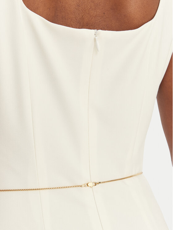 HUGO HUGO Kokteilinė suknelė Kankeni 50558191 Écru Slim Fit