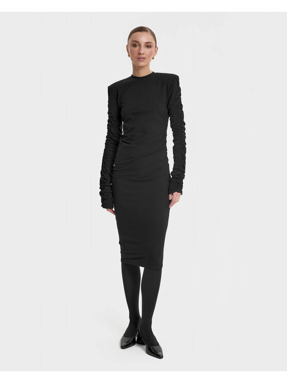 Sukienka elegancka OPRA, Rozmiar S/M, Czarna, OP-YARA-BLK