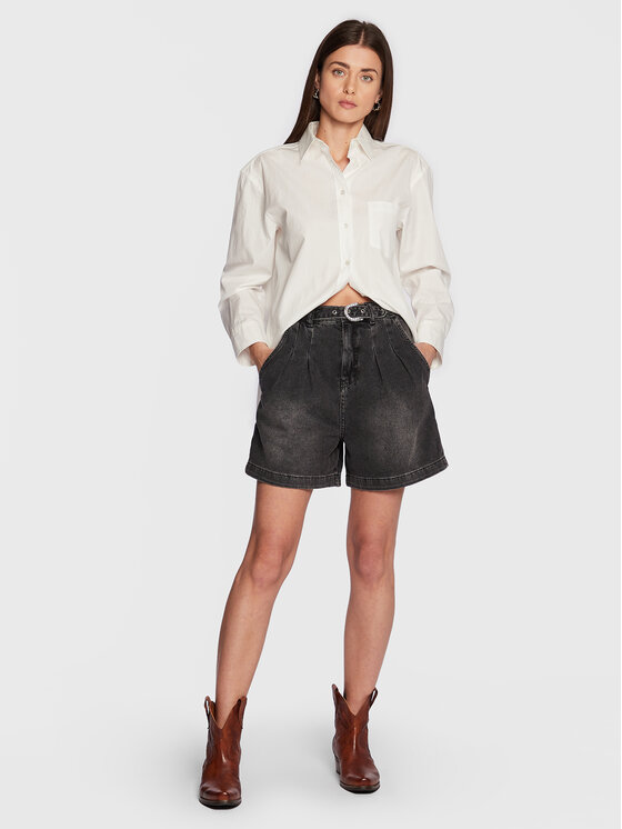 Liu Jo Liu Jo Дънкови шорти UF2074 D4623 Сив Relaxed Fit