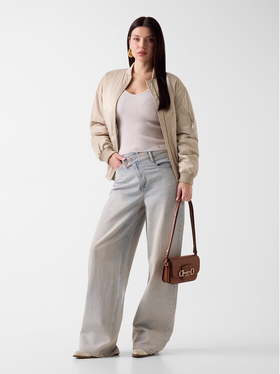 Guess Guess Bunda pro přechodné období 183679 Béžová Classic Fit