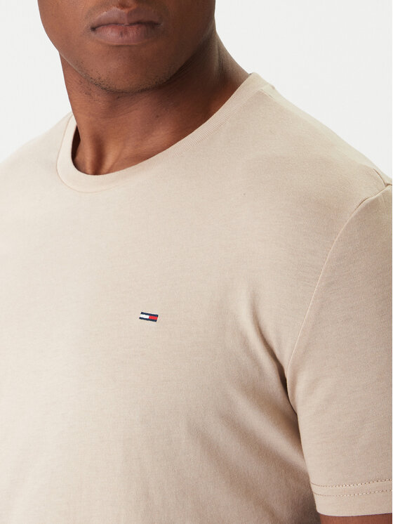 Tommy Jeans Tommy Jeans T-särk DM0DM20363 Beež Regular Fit