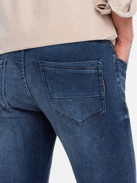 Ombre Ombre Jeansy OM-PADP-0214 Niebieski Regular Fit