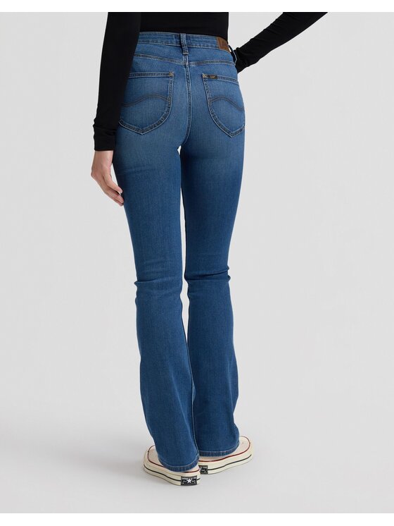 Lee Lee Jeansy BREESE BOOT Niebieski Bootcut Fit