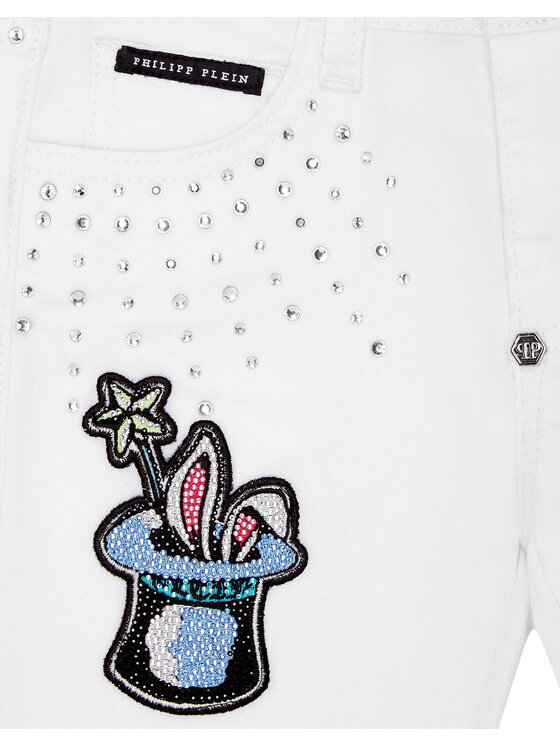 PHILIPP PLEIN PHILIPP PLEIN Jeansy 27611 Biały Comfort Fit