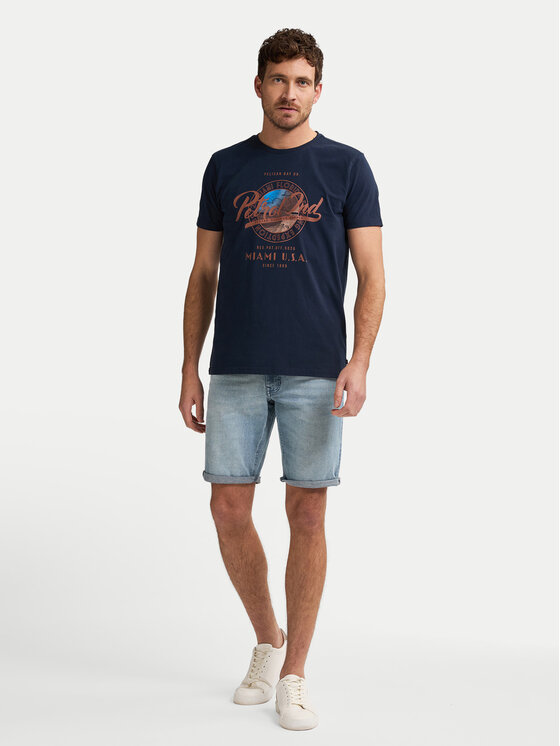 Petrol Industries Petrol Industries Pantaloni scurți de blugi M-1050-SHO002 Albastru Regular Fit