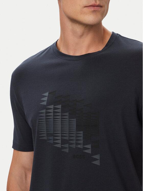 BOSS BOSS Футболка Network Flag 50566853 Cиній Regular Fit