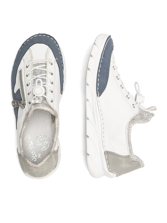 Rieker Rieker Sneakersy 55064-80 Biały
