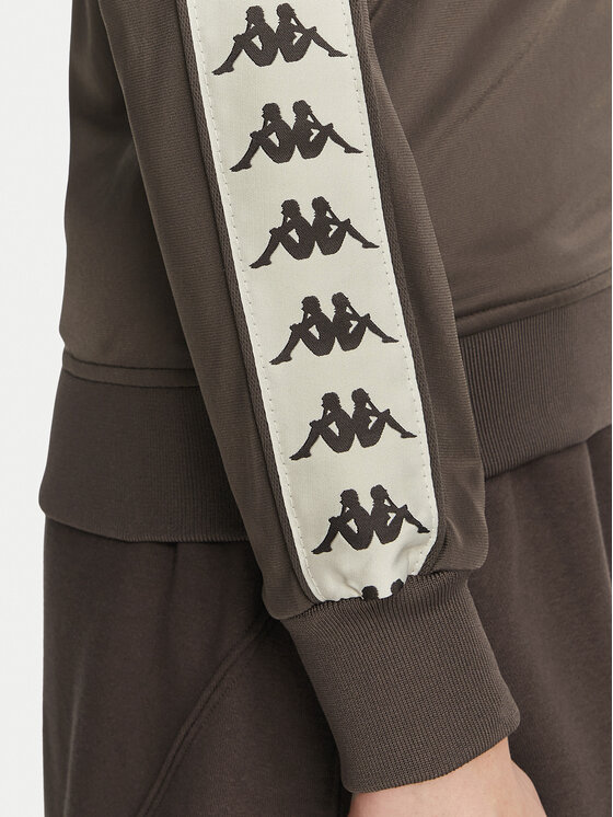 Kappa Kappa Μπλούζα 222 Banda Wanniston Slim 301PSC0 Καφέ Regular Fit