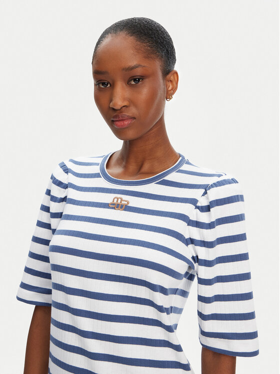 Munthe Munthe Tričko Parsa 252110025264 Modrá Regular Fit