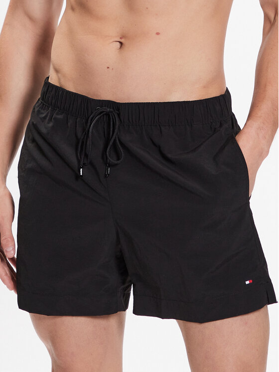Tommy Hilfiger Kopalne hlače Essential UM0UM02793 Črna Regular Fit