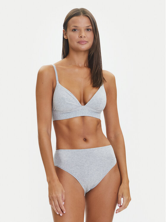 Hunkemöller Hunkemöller Klasične spodnje hlačke z visokim pasom 302033 Siva