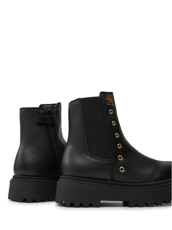 Tommy Hilfiger Tommy Hilfiger Čizme Chelsea Boot T3A5-33578-1351 M Crna