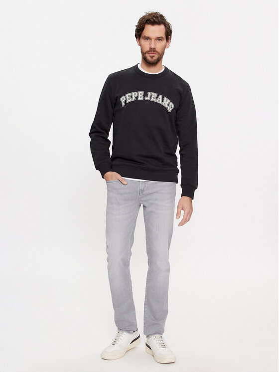 Pepe Jeans Pepe Jeans Majica dugih rukava Raven PM582555 Crna Regular Fit