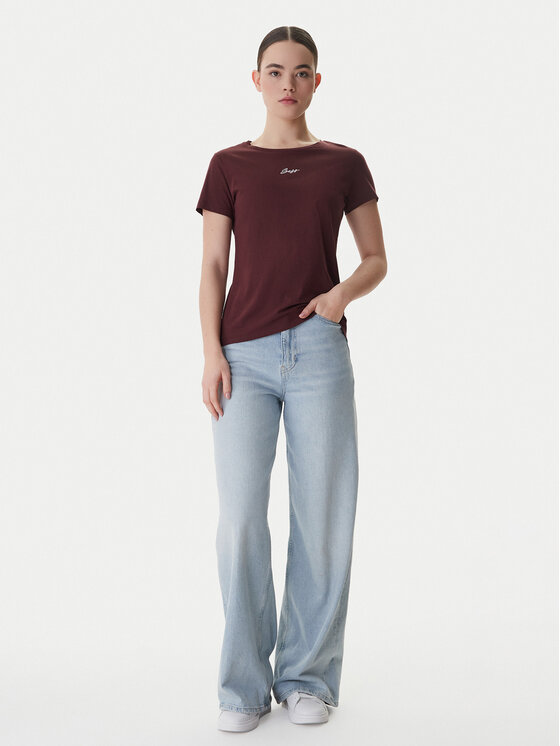BOSS BOSS Tricou Elove 50554696 Vișiniu Slim Fit
