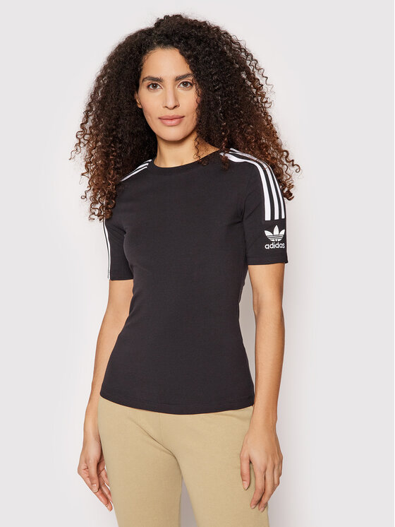 adidas adidas Marškinėliai Tight Tee FM2592 Juoda Slim Fit