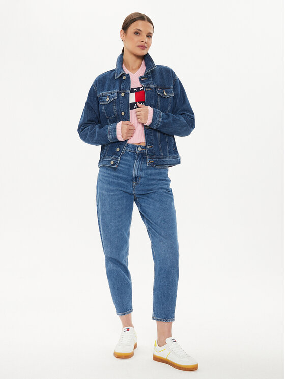 Tommy Jeans Tommy Jeans Дънково яке DW0DW19280 Тъмносин Mom Fit