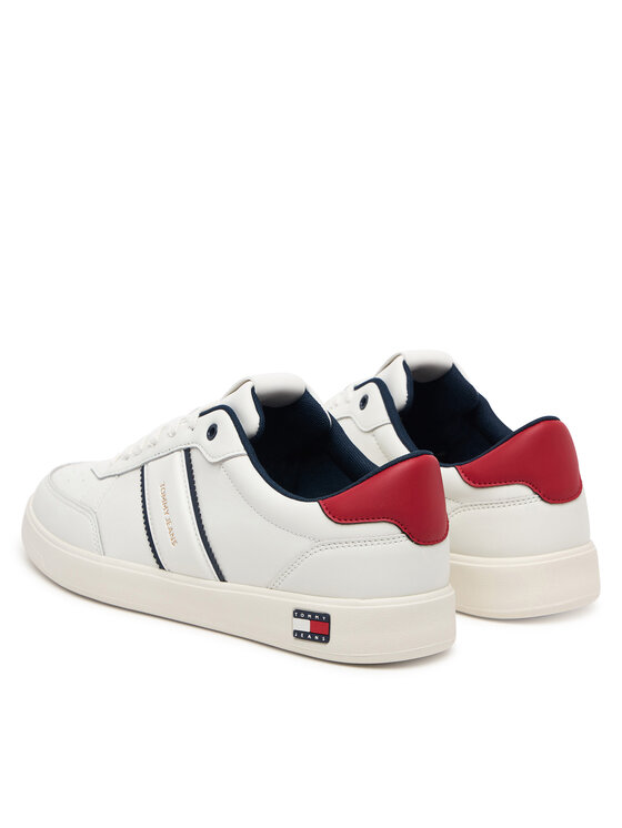 Tommy Jeans Tommy Jeans Sneakersy Lightweight Flag Leather Court EM0EM01758 Bílá