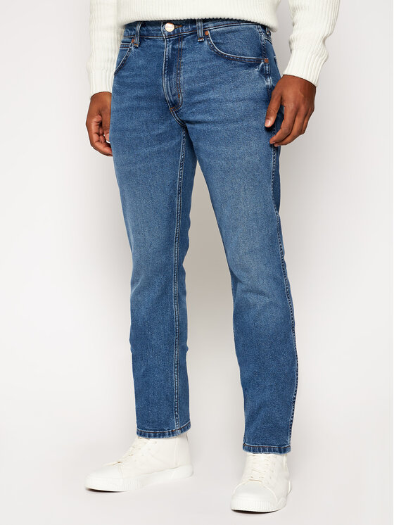 Wrangler Wrangler Blugi Greensboro W15QU858F 112127101 Albastru Regular Fit