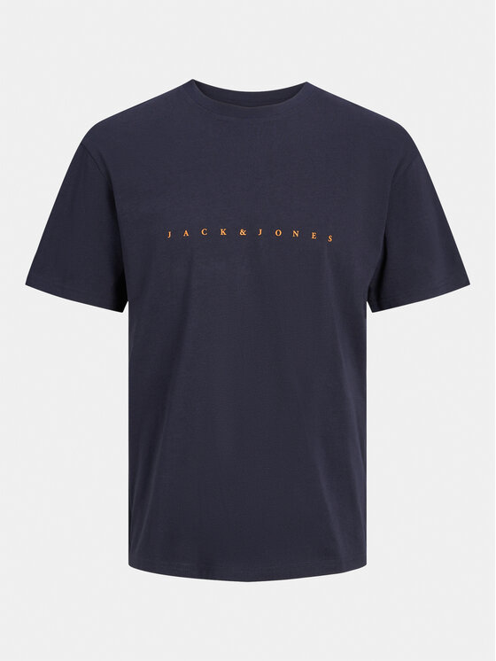 Jack&Jones Jack&Jones Тишърт Star 12234746 Тъмносин Relaxed Fit