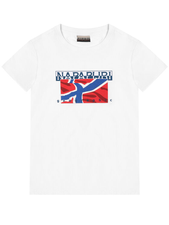 Napapijri Napapijri T-shirt K Sallyn NP0A4E520 S Bianco Regular Fit