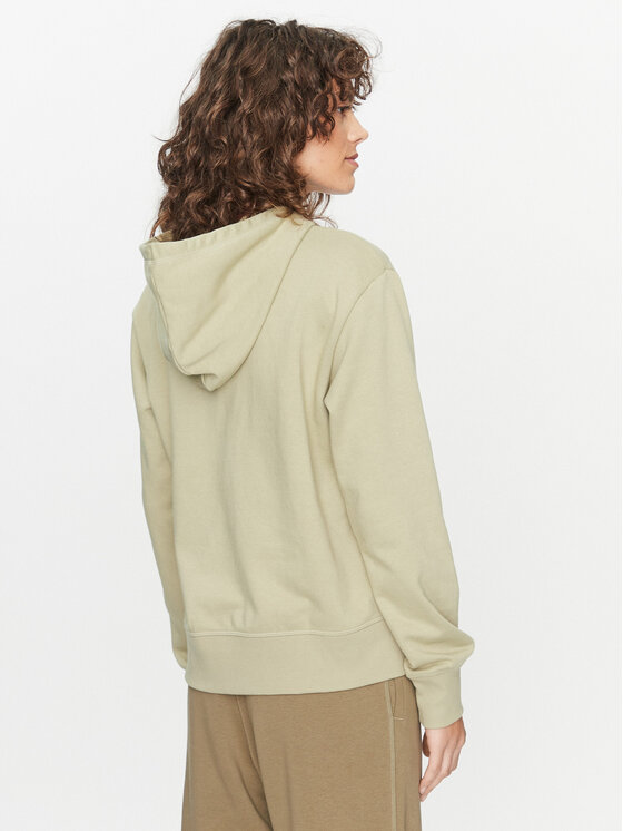 New Balance New Balance Džemperis ar kapuci Essentials Stacked Logo Hoodie WT31533 Zaļš Regular Fit