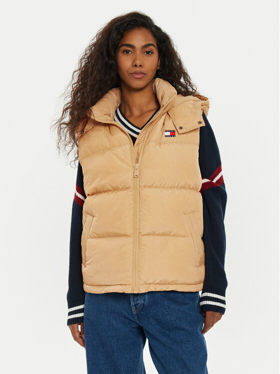 Tommy Jeans Prsluk Alaska DW0DW18862 Bež Regular Fit