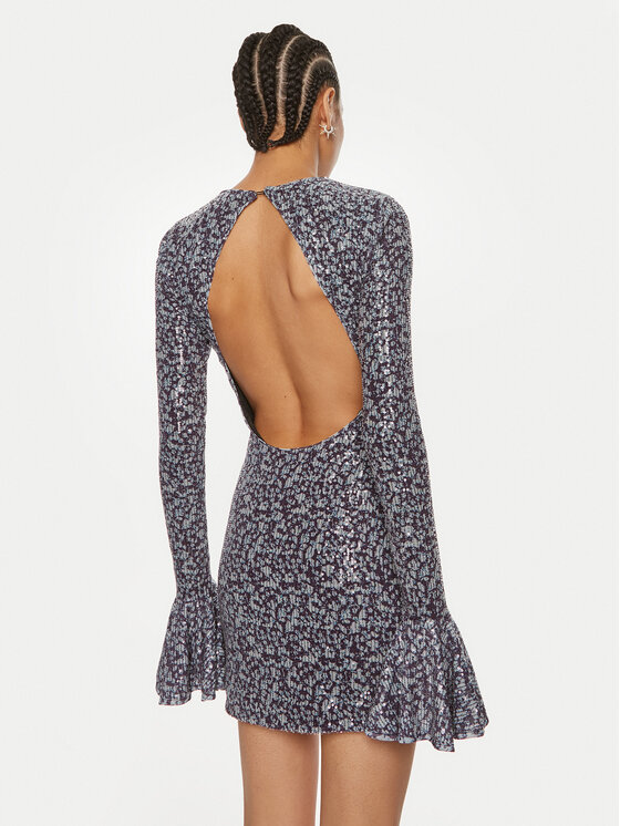 ROTATE ROTATE Официална рокля Rosita 1127392980 Тъмносин Slim Fit