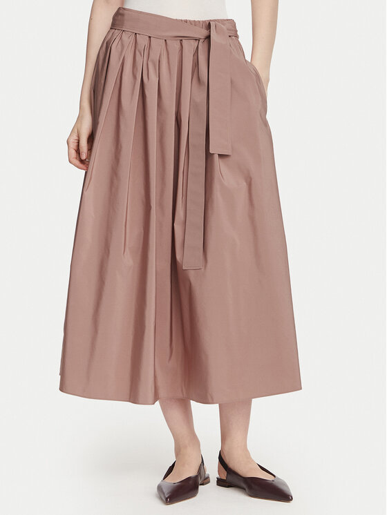 Weekend Max Mara Midi suknja Alpaca 2625106041 Smeđa Regular Fit