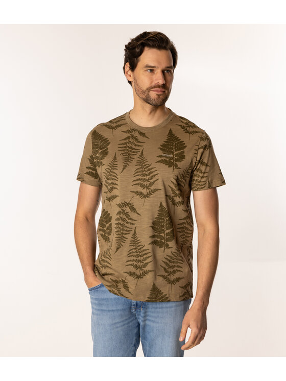 Lee Cooper Lee Cooper T-Shirt FERN 3170 Khaki Regular Fit