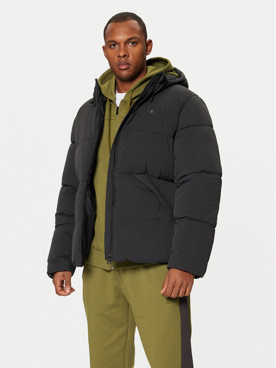Champion Champion Пуховик 220347 Чорний Regular Fit