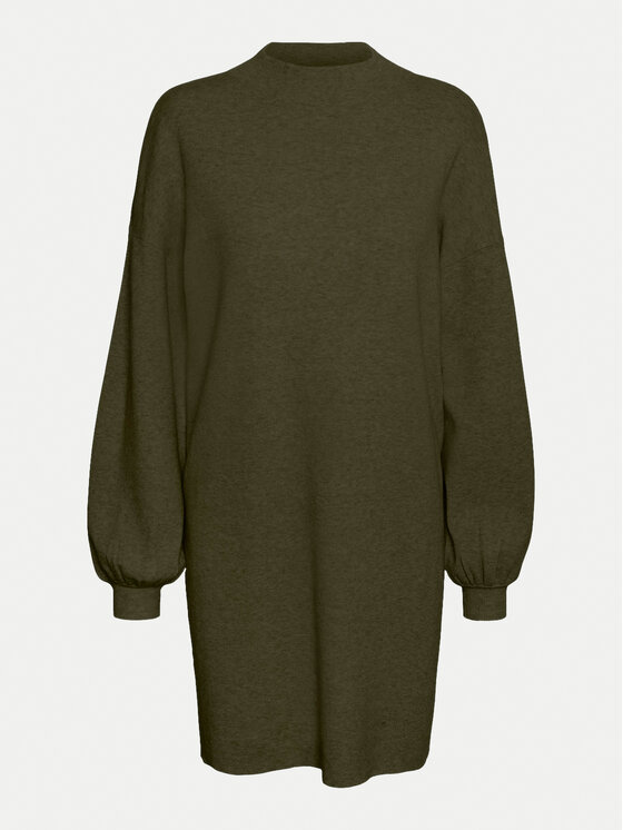 Vero Moda Vero Moda Sukienka dzianinowa Nancy 10249116 Zielony Relaxed Fit