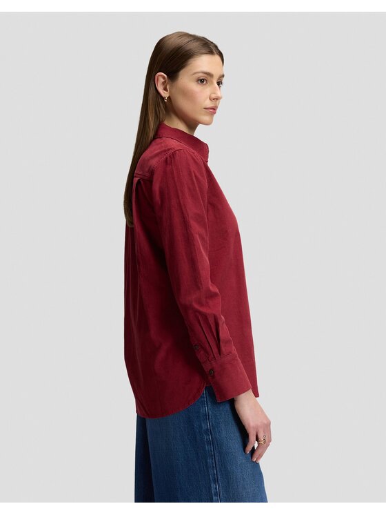 Lee Lee Koszula CLASSIC SHIRT Czerwony Regular Fit