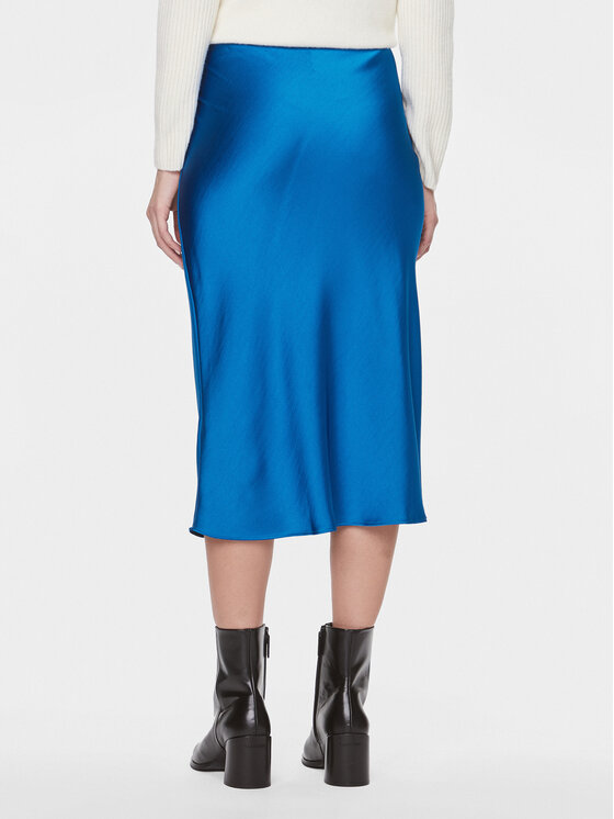 Samsøe Samsøe Samsøe Samsøe Midi krilo Agneta F22300195 Modra Regular Fit
