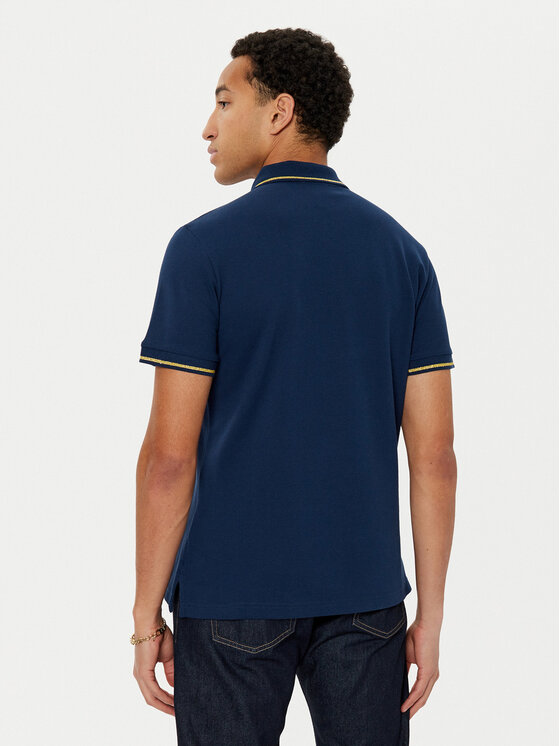 Versace Jeans Couture Versace Jeans Couture Polo 78GAGT00 Granatowy Regular Fit