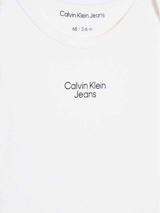 Calvin Klein Jeans Calvin Klein Jeans Komplet body dziecięcych Stack Logo IN0IN00013 Kolorowy Regular Fit