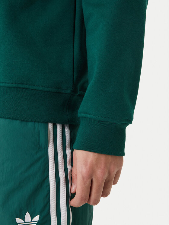 adidas adidas Bluza Trefoil Essentials KD1319 Zielony Regular Fit