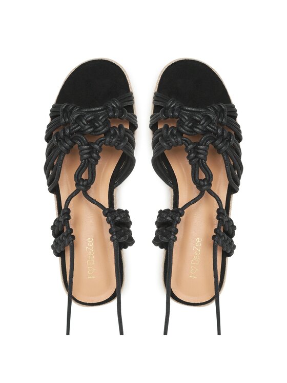 DeeZee DeeZee Espadrile RT220681 Negru