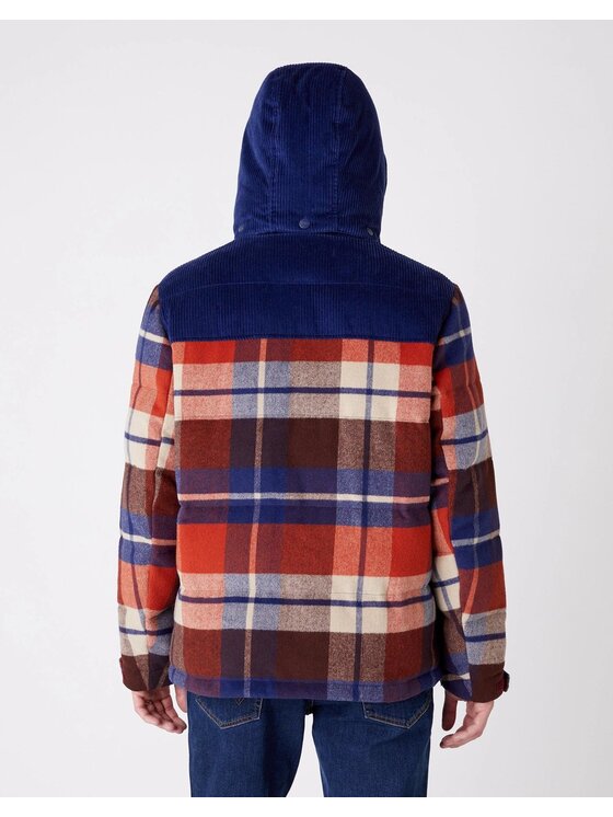 Wrangler Wrangler Giubbotto invernale THE CHECK POP-OVER Rosso Regular Fit