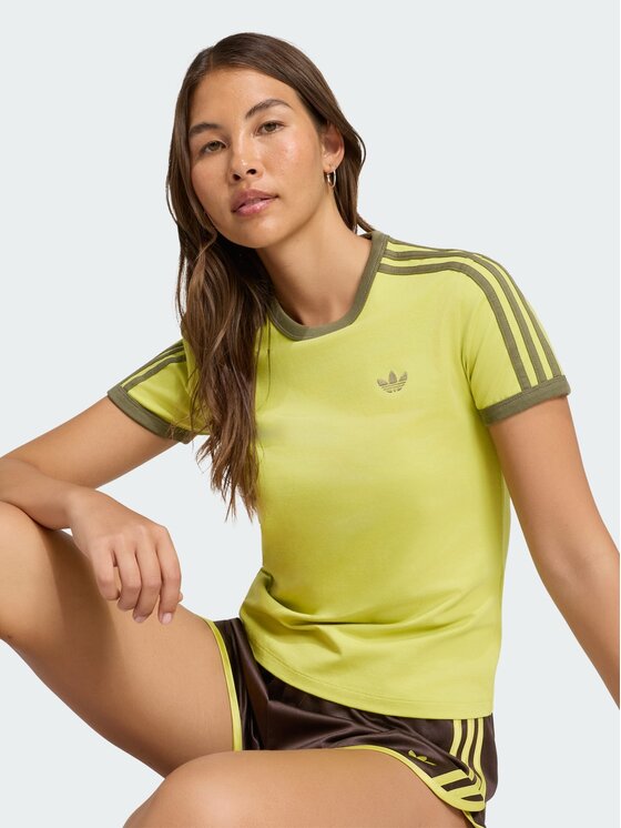 adidas adidas T-Shirt 159026 Zielony Slim Fit
