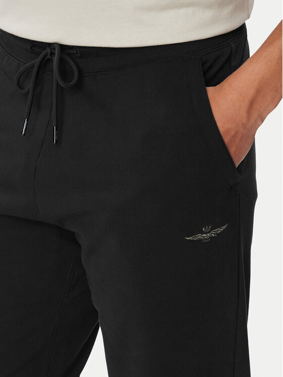 Aeronautica Militare Aeronautica Militare Donji dio trenerke 262PF0872UF00459 Crna Regular Fit