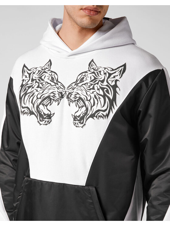 Plein Sport Plein Sport Felpa 1719 Bianco Regular Fit