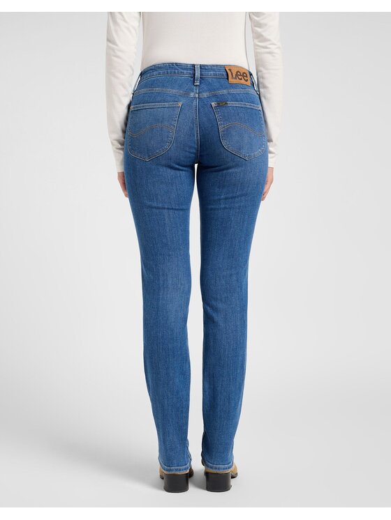Lee Lee Jeansy ELLY Niebieski Straight Leg