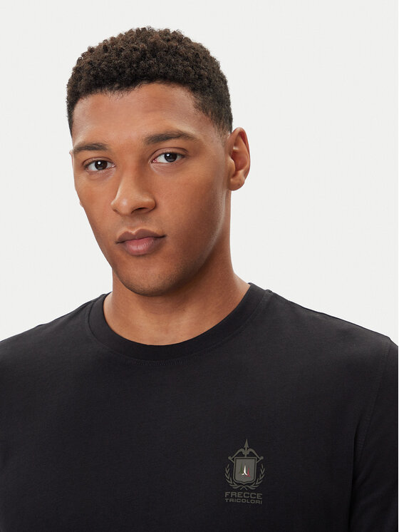 Aeronautica Militare Aeronautica Militare Pikkade varrukatega T-särk 252TS2468UJ00703 Must Regular Fit