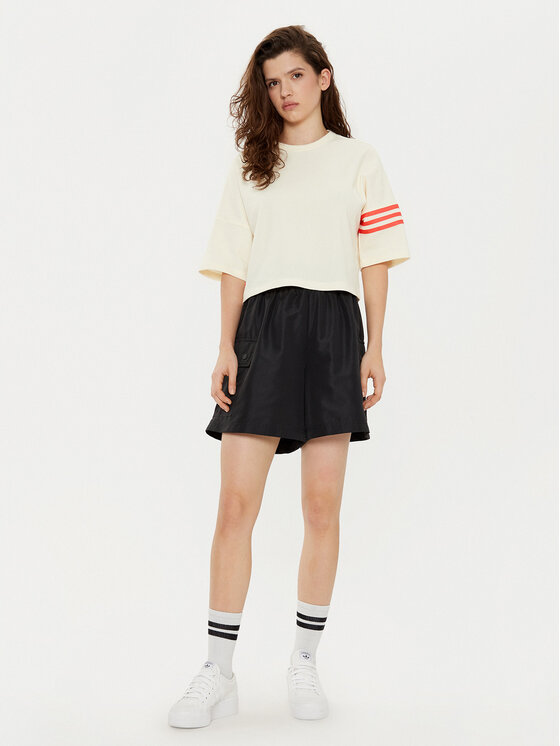 adidas adidas T-Shirt Neuclassics JI8512 Beżowy Regular Fit