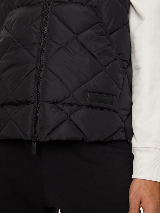 Armani Exchange Armani Exchange Prsluk 6DZQ01 ZN4XZ 1200 Crna Regular Fit