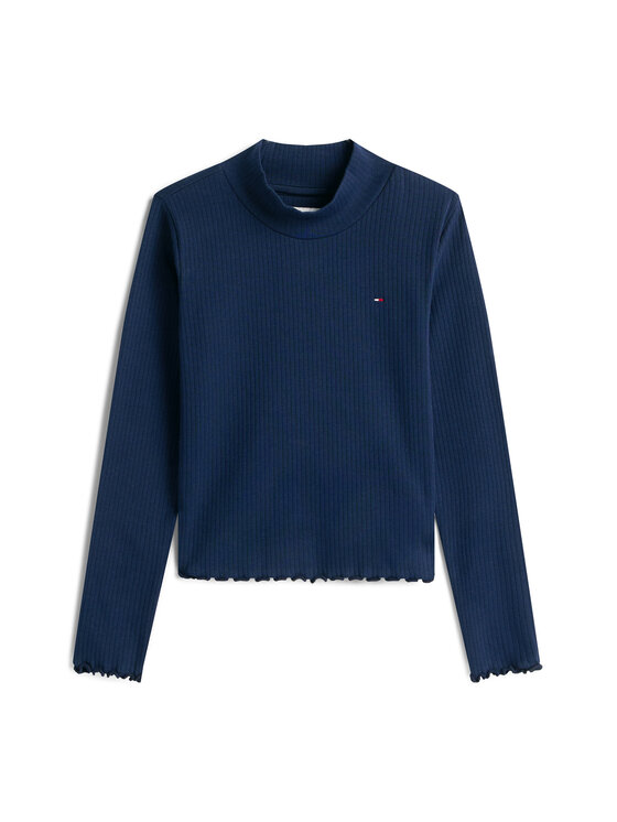 Tommy Hilfiger Tommy Hilfiger Blúz KG0KG08802 S Sötétkék Regular Fit