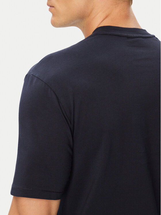 Napapijri Napapijri T-Shirt S-Badge NP0A8949 Tmavomodrá Regular Fit