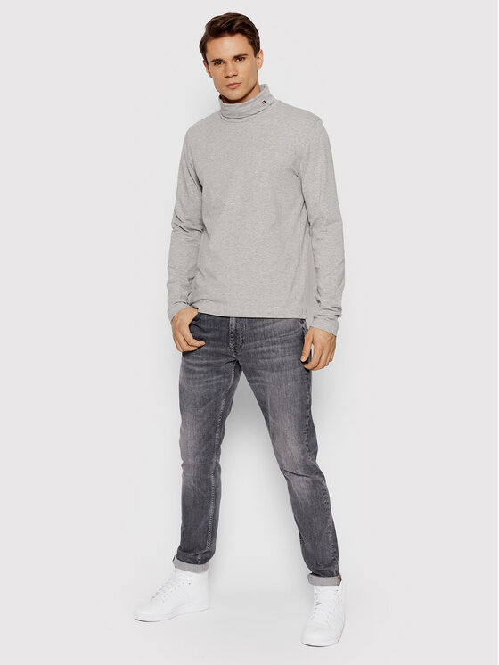 Tommy Hilfiger Tommy Hilfiger Golf Roll Neck MW0MW21009 Szary Regular Fit