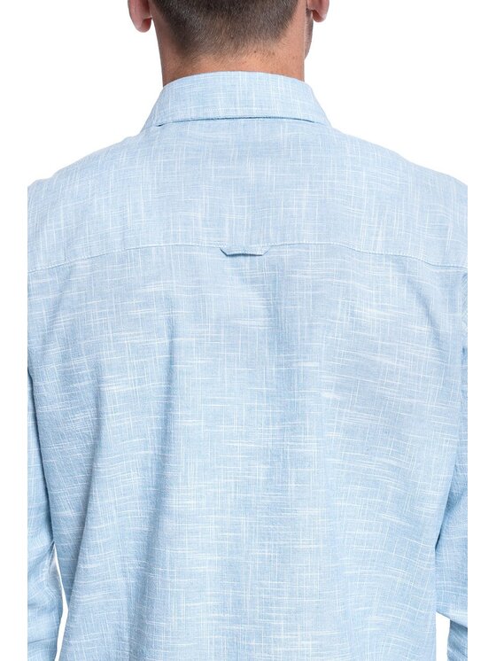 Mustang Mustang Camicia CLEMENS BDC FIL Blu Regular Fit